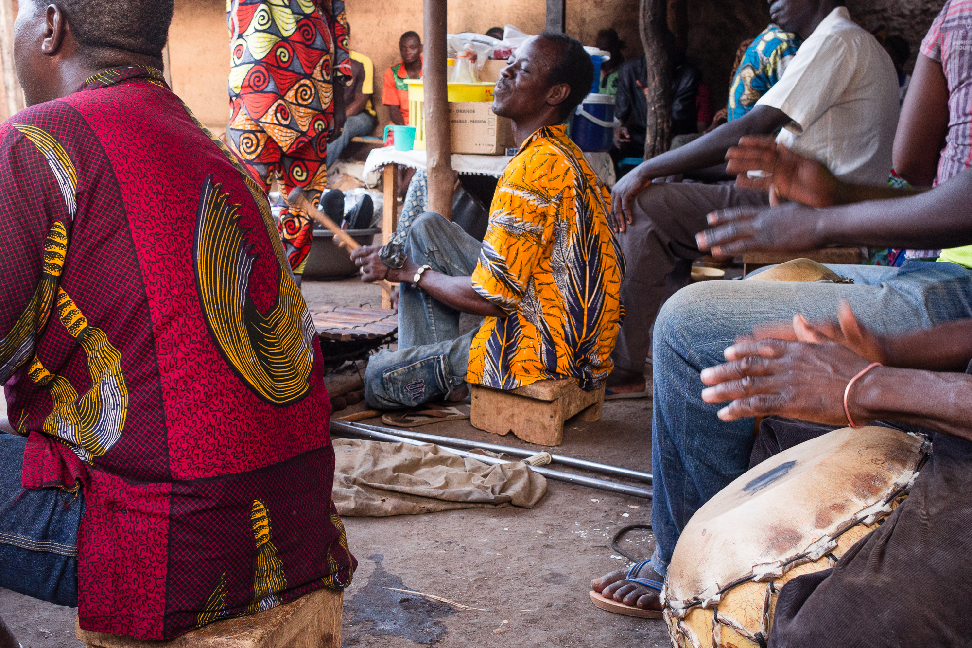 Musiciens au cabaret Poto Poto, Bobo Dioulasso, Burkina Faso