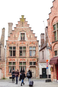 Pignon à gradins ou redents de Bruges, Belgique