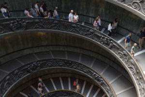 Escalier de Bramante, escalier à double hélice, musée du Vatican