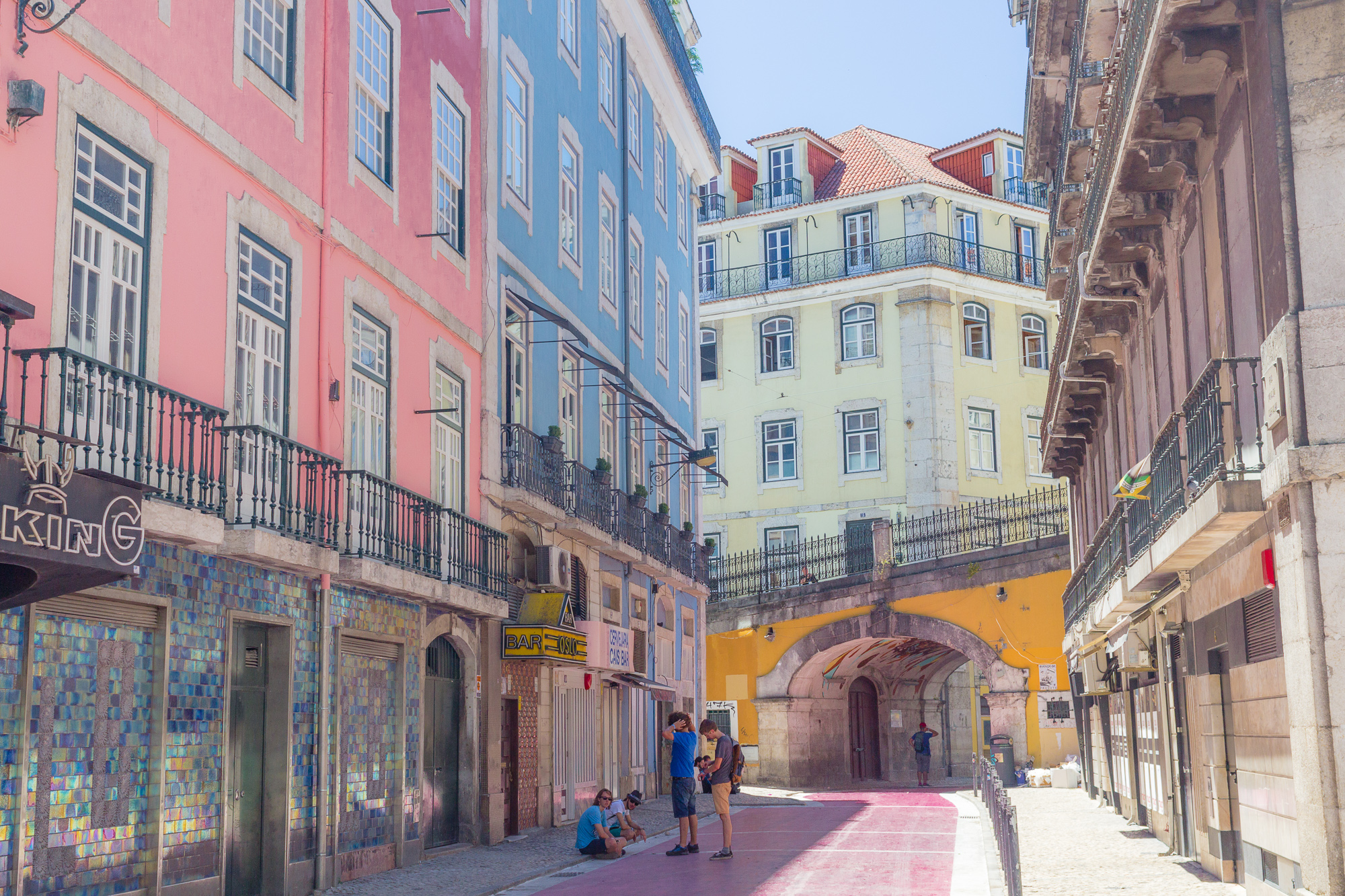 Rue Rose, Lisbonne, Portugal
