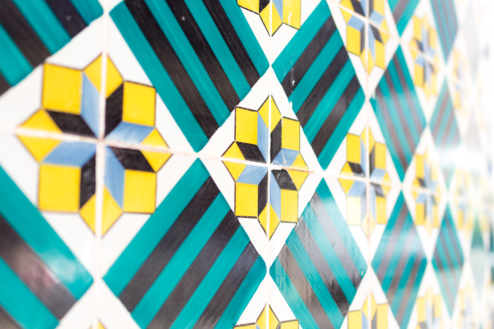 Azulejos géométriques, Lisbonne, Portugal