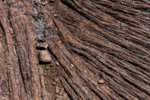 texture ridée lave piton de la fournaise