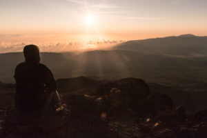 lever de soleil piton des neiges