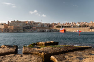 vue sur la valette depuis les 3 cités