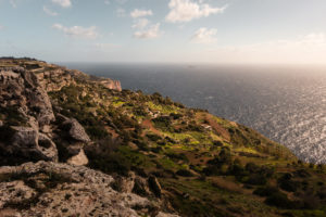 falaises de Dingli à Malte