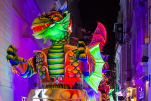 char dragon carnaval de malte