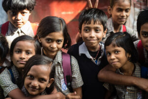 portrait groupe enfants calcutta